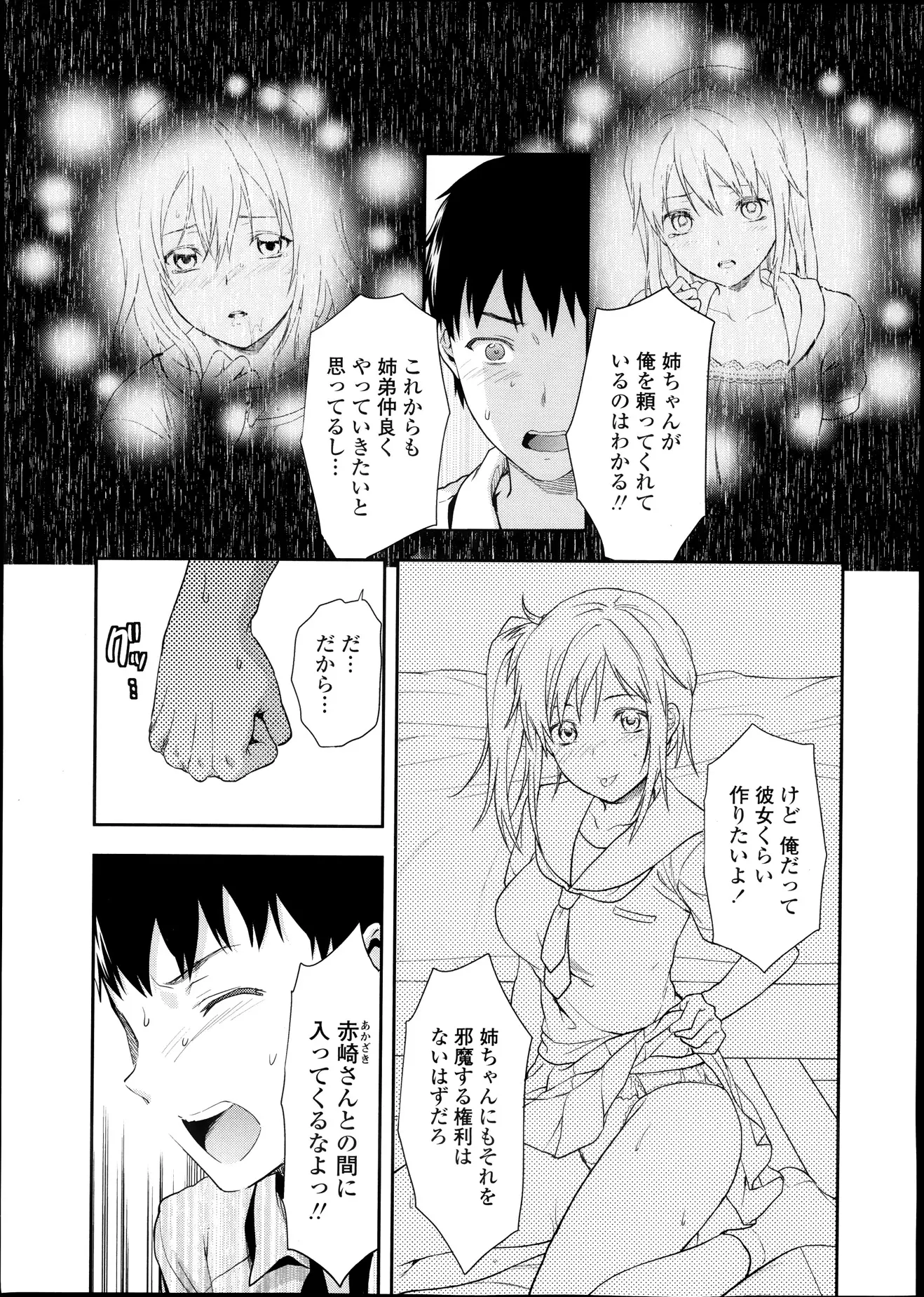 これからも姉弟仲良くやっていきたいけど彼女を作るのを邪魔してほしくはない。ガツンと言ってやろうと思ったけど姉に告白されて流される弟が禁断の近親相姦ｗｗｗｗｗ罪悪感もあったけど止められず処女の姉に中出ししてしまった…。